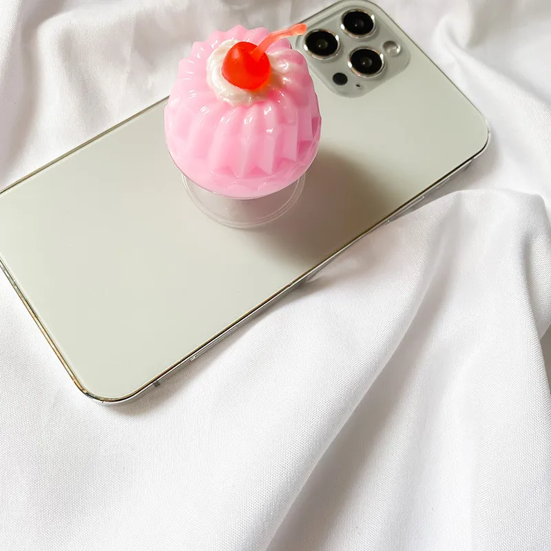 macaron color jelly pudding universal grip tok phone holders socket for iphone for samsung support telephone lazy bracket free global shipping