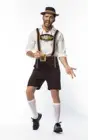 Костюм для взрослых мужчин на Октоберфест Lederhosen немецкий баварский праздничный наряд для пива нарядное платье