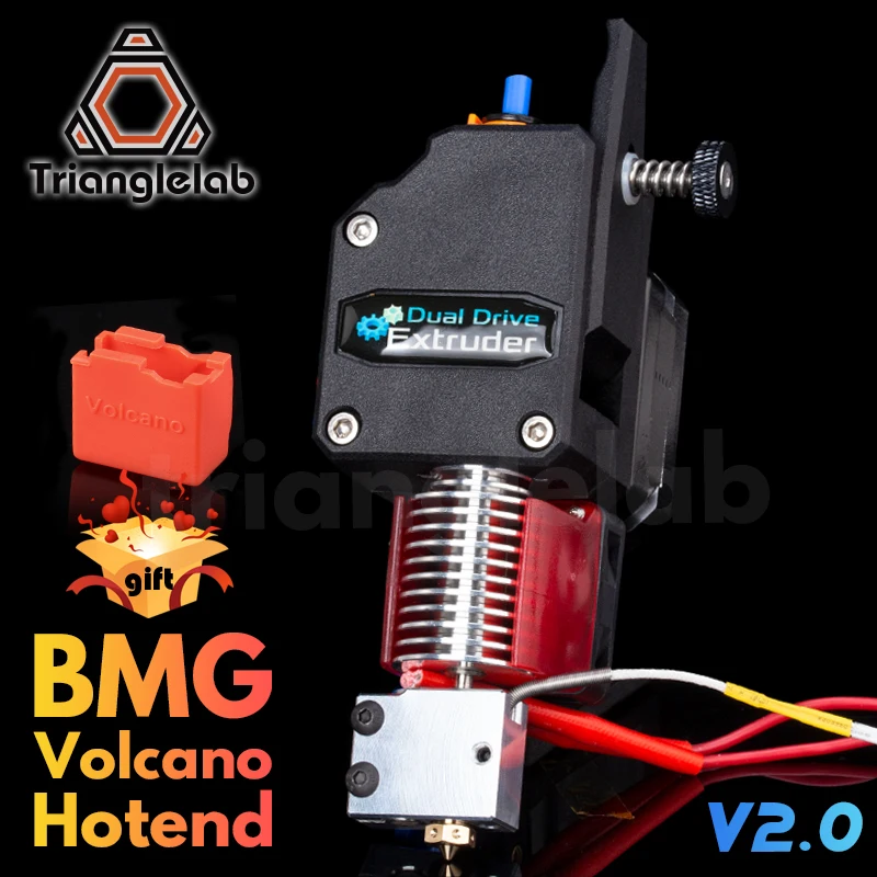 Экструдер trianglelab BMG VOLCANO HOTEND MK8 Bowden экструдер с двойным приводом для 3D принтера