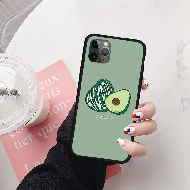 

Avocado cute cartoon for iPhone 11 12 pro MINI XS MAX 8 7Plus X SE 2020 XR