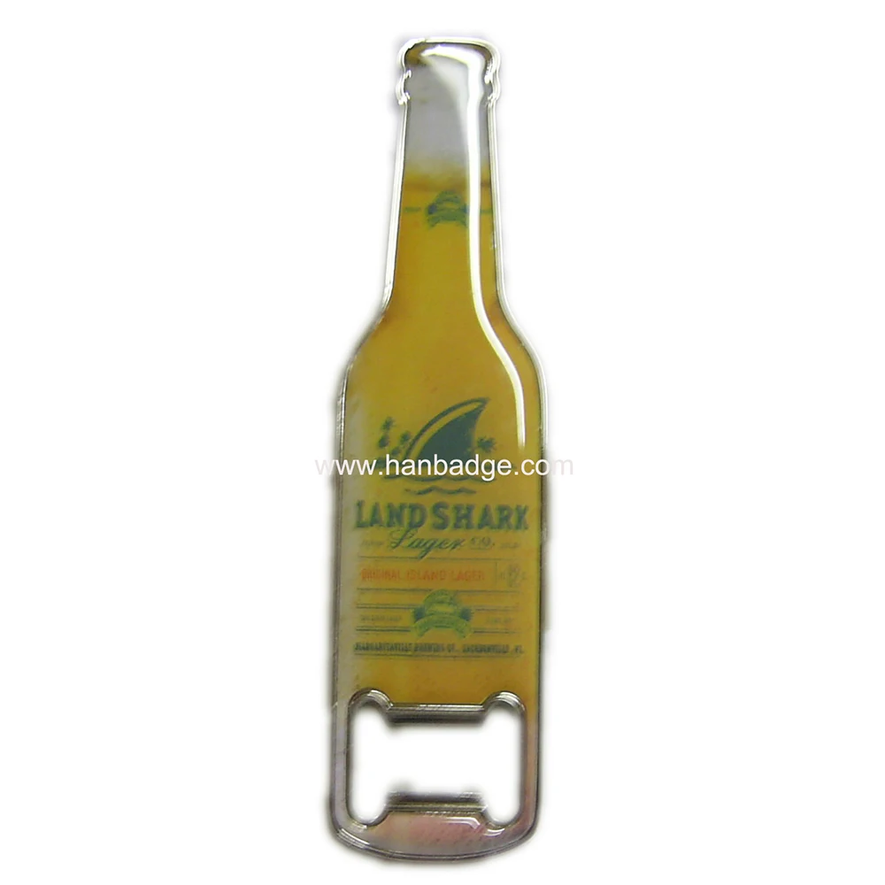 

Custom Beer Bottle Opener With Customized Logo In Doming Epoxy Can Cap Remover Tool