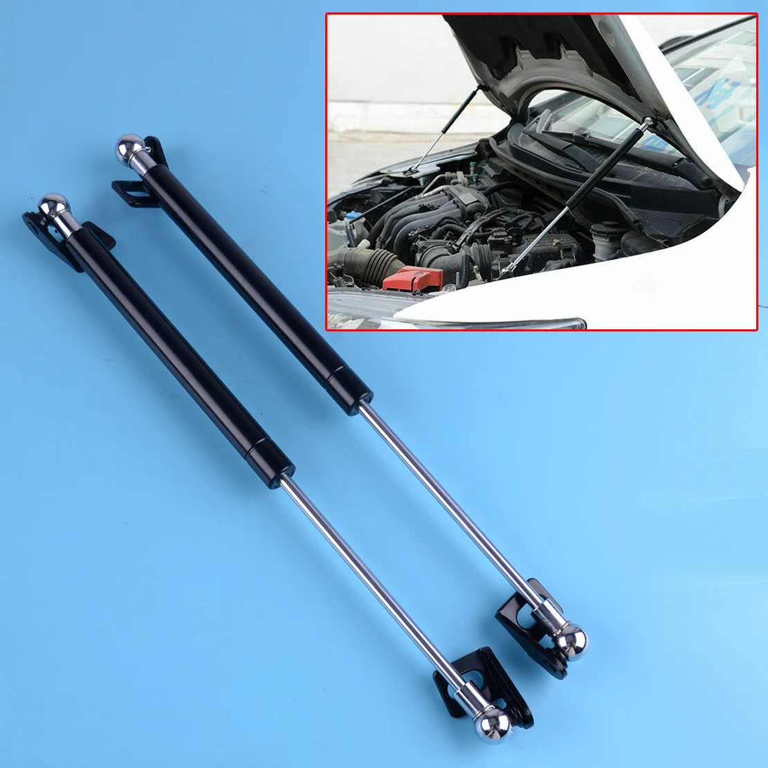 

DWCX 2pcs Car Front Bonnet Hood Lift Support Shock Struts Spring fit for Honda Fit Jazz 2014 2015 2016 2017 2018 2019