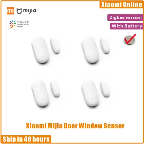 Умный датчик открытия окон и дверей Xiaomi Mijia, умное автоматическое освещение мини-размера для системы безопасности приложений Mi Home