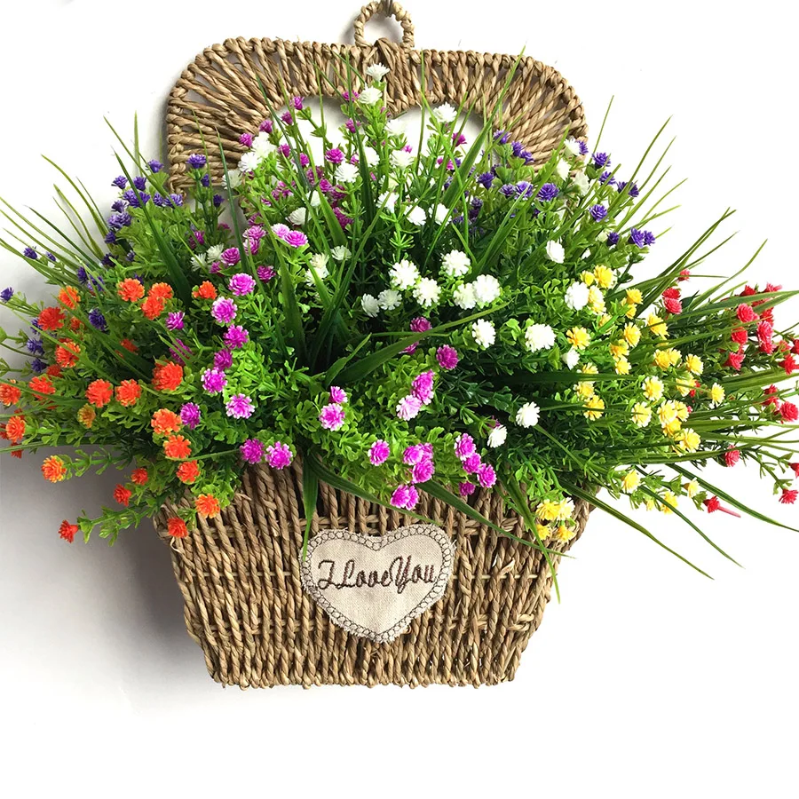 

babys breath artificial flowers plastic fake indoor plants flowers gypsophila hanging shrubs outside wedding decoration outdoor