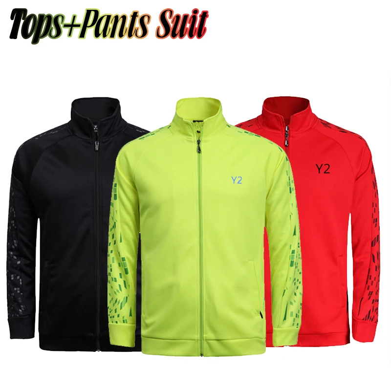 

Men Women Tennis Jacket Suit Quick Dry Coat Girl Badminton Clothes Athletic Set Sports Pants Child Can Also Wear