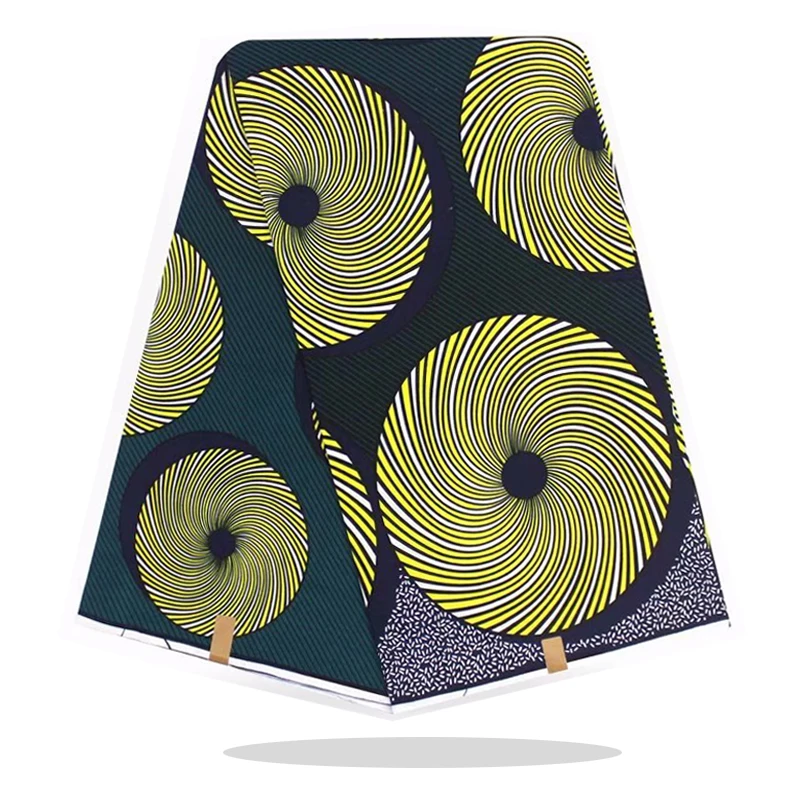 

Real High Quality Dress Material For Sewing 100%Cotton Fabric Veritable Ankara African Wax Printed Fabric By The Yards RV08-47