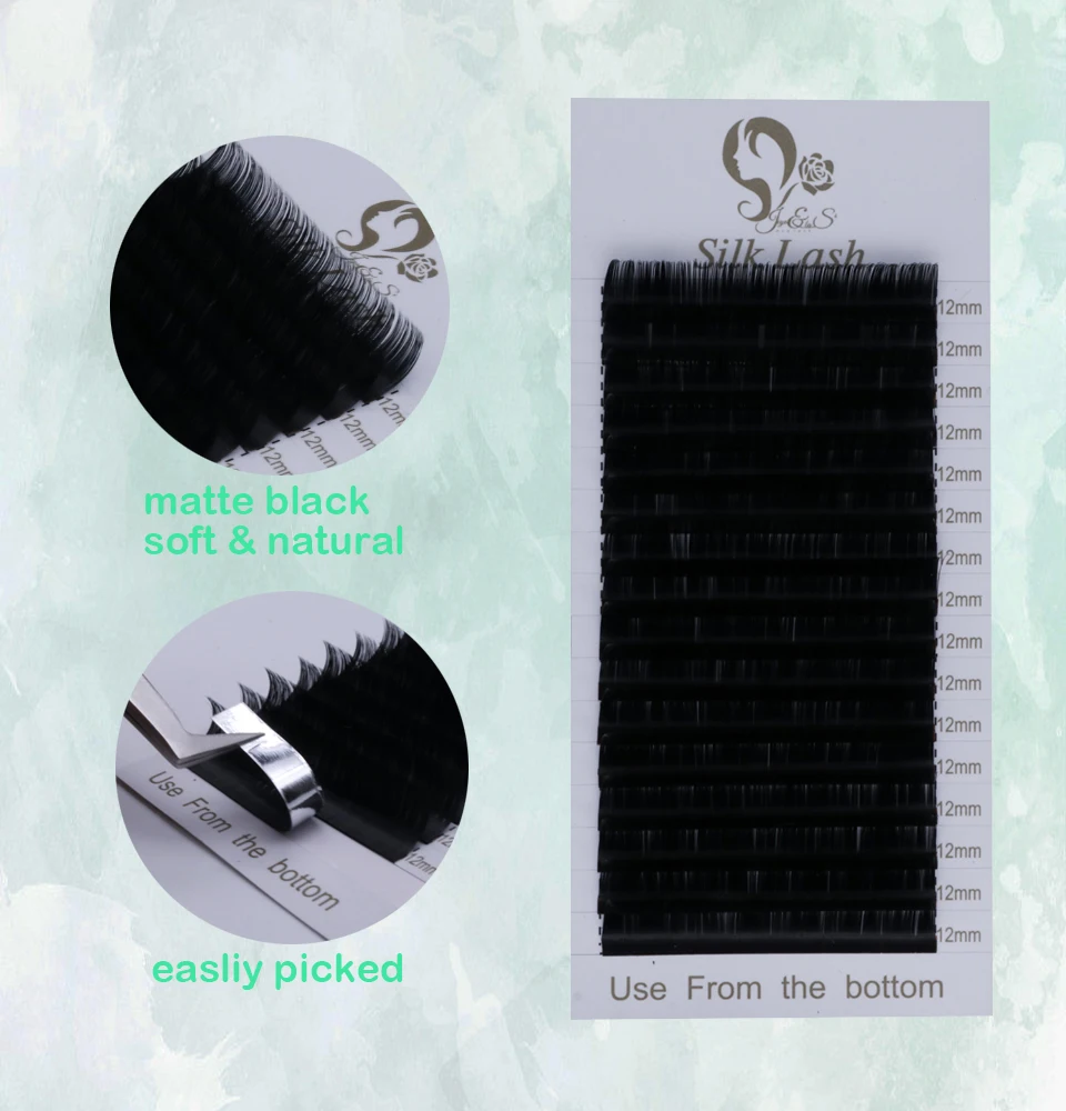 Высококачественные накладные норковые Индивидуальные ресницы Jeyelash 16 рядов для
