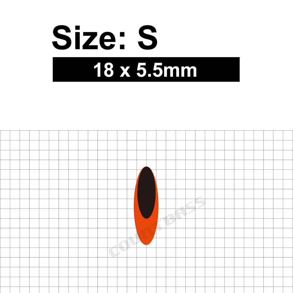 100 шт. 2D лазерная рыболовная приманка с глазами для ваших металлических медленных