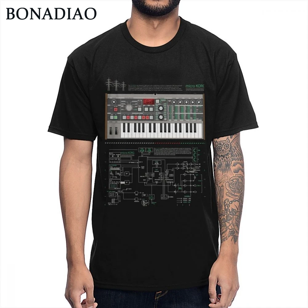 MicroKORG один синтезатор футболка Synthe Размеры r электронный модульный техно