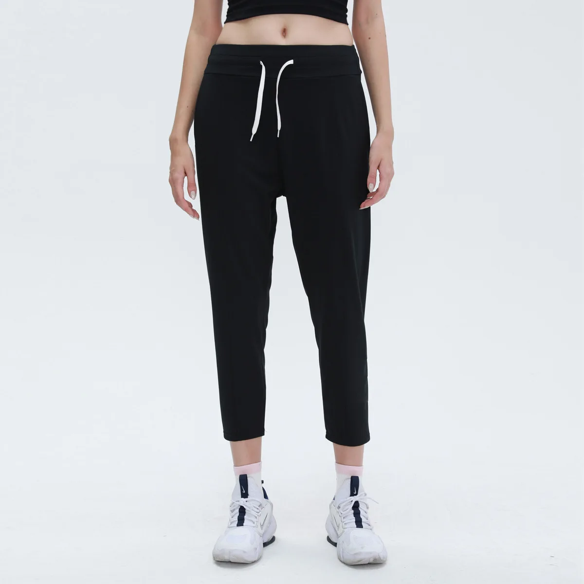 

Autumn Winter New Workout Ankle Length Pants Women Loose Track Pants Quick Dry Running Casual Pants Stretch Yoga Training Pants