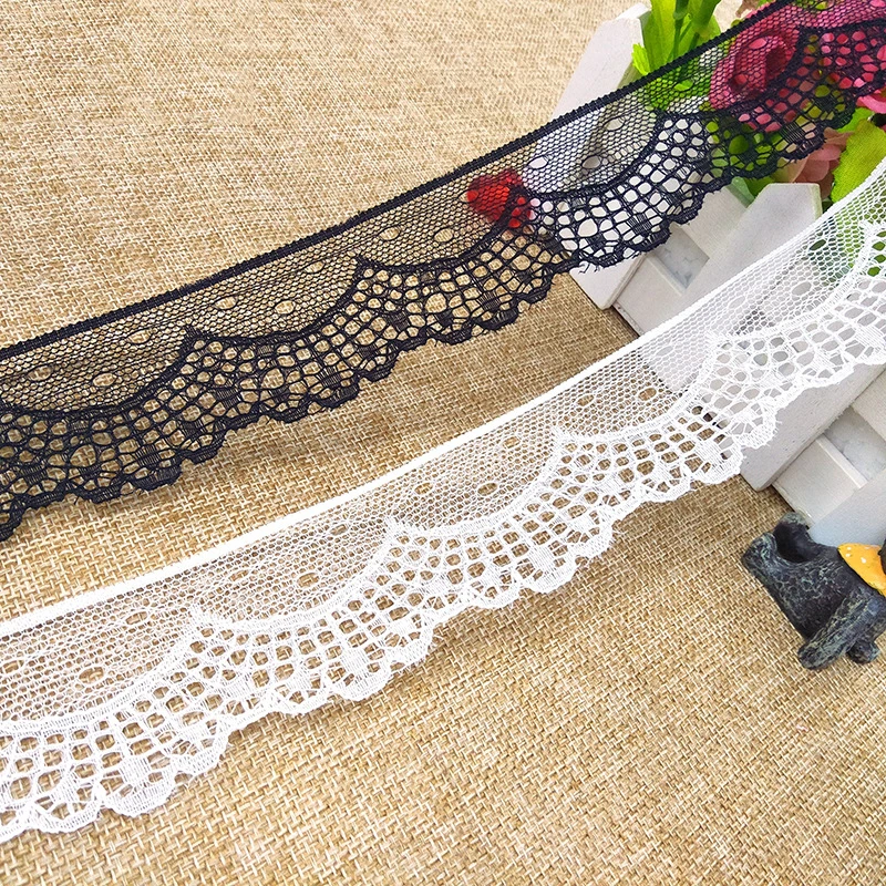 

Non-Stretch Mesh Lace Trim Little Stiff Sector Shape Hollow DIY Doll Dress Sewing Craft V2136