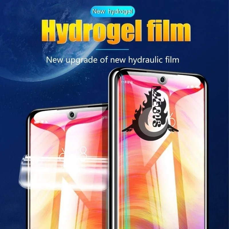 

Hydrogel Film for Xiaomi Poco X3 M3 M2 F2 Pro Redmi Note 9/10 11 Pro Max Redmi Note 9S 8T 8A 9A Mi 10 Lite Pro Screen Protector