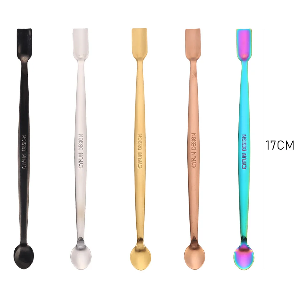 

Stainless Steel Dead Skin Remover Nails Cuticle Pusher Cutter Fork Spoon Scraper Gel Polish Push Manicures Nail Accessory