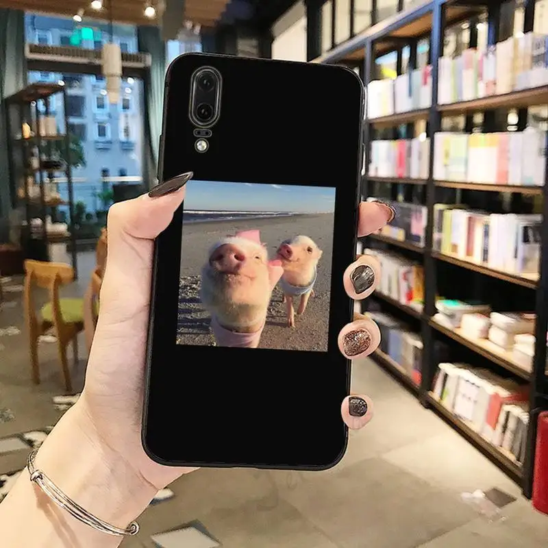 

Pet Pig cute animal Phone Case For Huawei honor Mate P 10 20 30 40 Pro 10i 9 10 20 8 x Lite