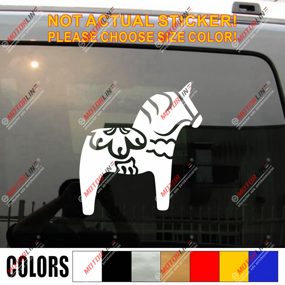Шведский Дала лошадь наклейка скандинавский автомобиль винил выбрать размер