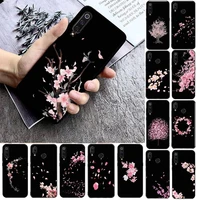 cherry blossoms flower phone case phone case for xiaomi mi9 mi8 f1 9se 10lite note10lite mi8lite back coque xiaomimi5x