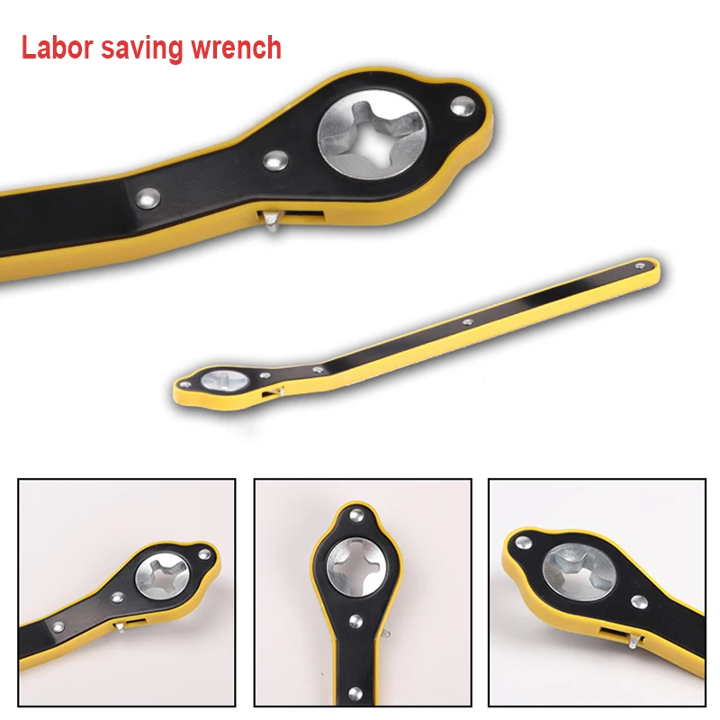

Auto Labor-saving jack ratchet wrench Scissor Jack Garage Tire Wheel Lug Wrench Handle labor-saving wrench Phillips wrench