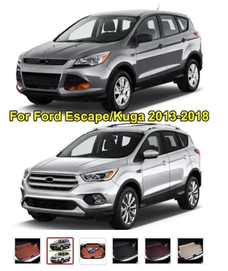 Fit For Ford Escape Kuga 3d 2013- Boot Mat Rear Trunk Liner Cargo Floor Tray Carpet Mud Kick Protector Cover