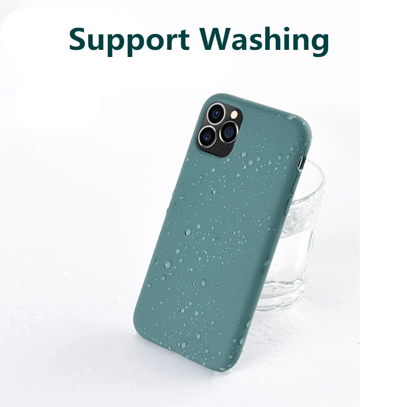 Силиконовый чехол для iPhone 6 6S 7 8 Plus X XS Max XR 11 Pro Max Мягкий ТПУ Жидкий чехол для телефона для iPhone XS Max чехол Полная защита