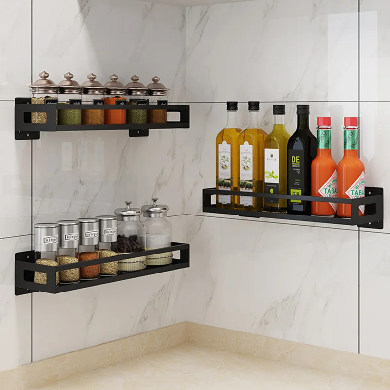 wall rack mount kitchen storage kitchen accessories shelf everything spice for spice jar rack cabinet shelves bracket holder free global shipping
