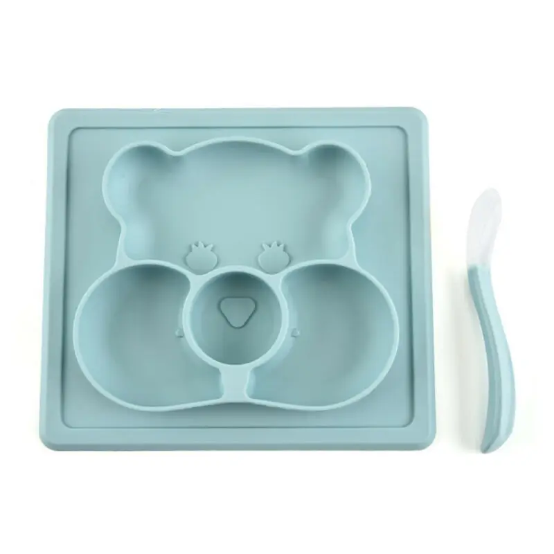 Детская Силиконовая подложка присоски для детей поднос кормления младенцев