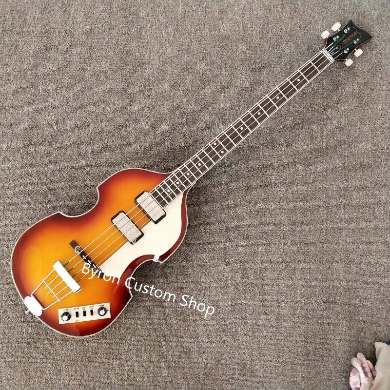 Бесплатная доставка оригинал lefty bass ручная работа Hofner современный бас с левой