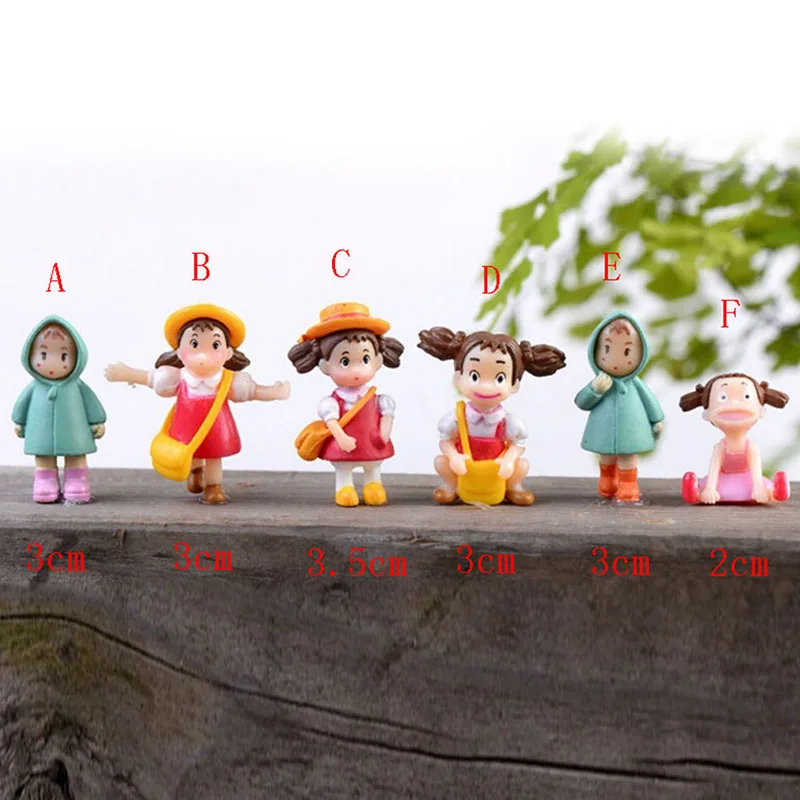 6 шт. каваи Мой сосед Тоторо фигурка Хаяо Миядзаки фильм миниатюрные Фигурки