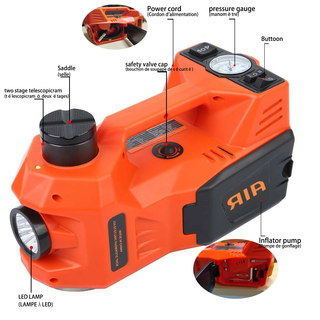 Samger 12 В 5 тонн Электрический гидравлический автомобильный домкрат автомобильные