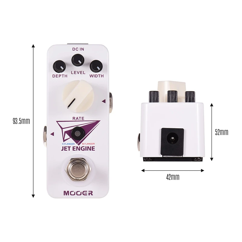 Mooer струйный двигатель цифровой многочастотный Flanger педаль эффектов для