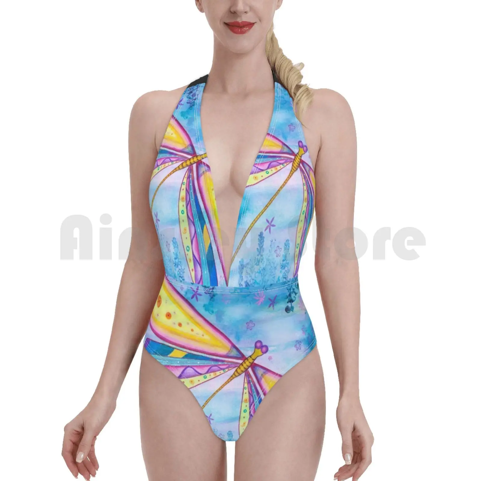 Стрекоза Характеристическая вязкость полимера Цельный купальник бикини с