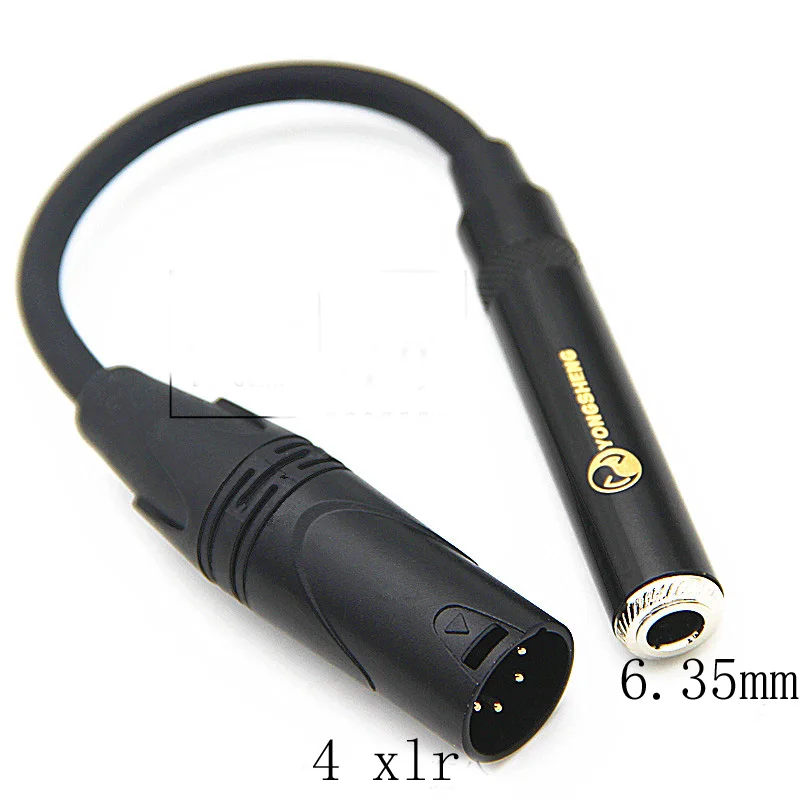 HIFI Мужской 4 контактный XLR баланс до 3 5 мм 2 6 35 Женский аудио кабель DIY DAC Stage Core