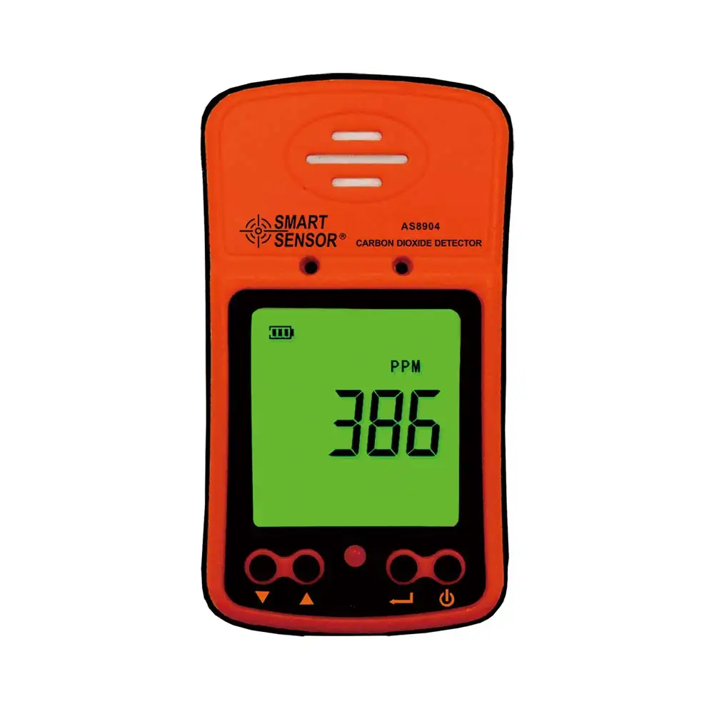 

Smart Sensor AS8904 Carbon Dioxide CO2 Portable Gas Analyzer Tester 350~9999PPM Range 1ppm High Precision Gas Meter