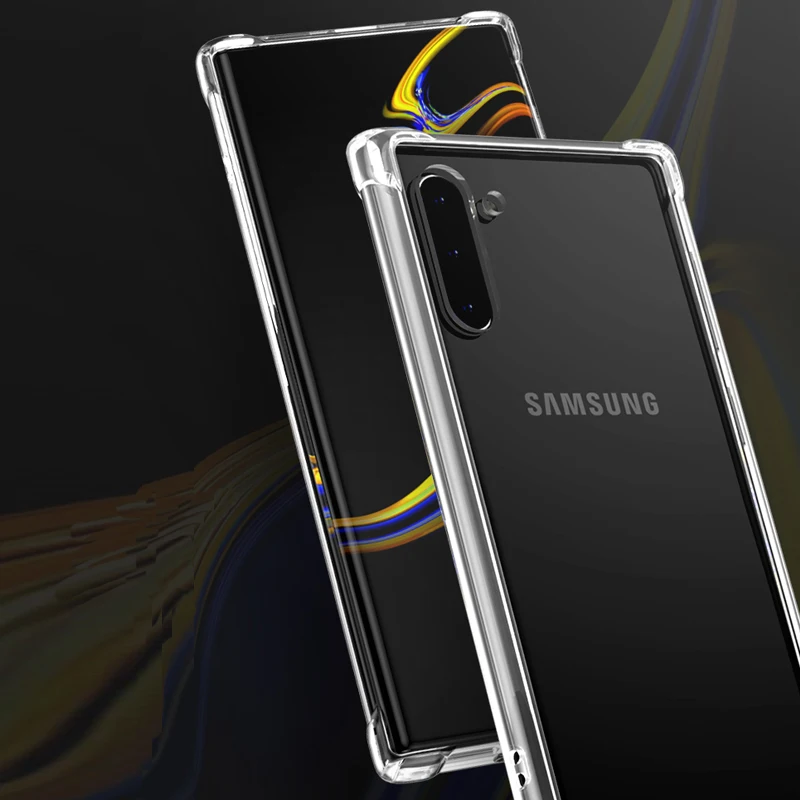 Xinwen Прозрачный чехол для телефона etui samsung galaxy note 10 plus pro note10 10pro силиконовые