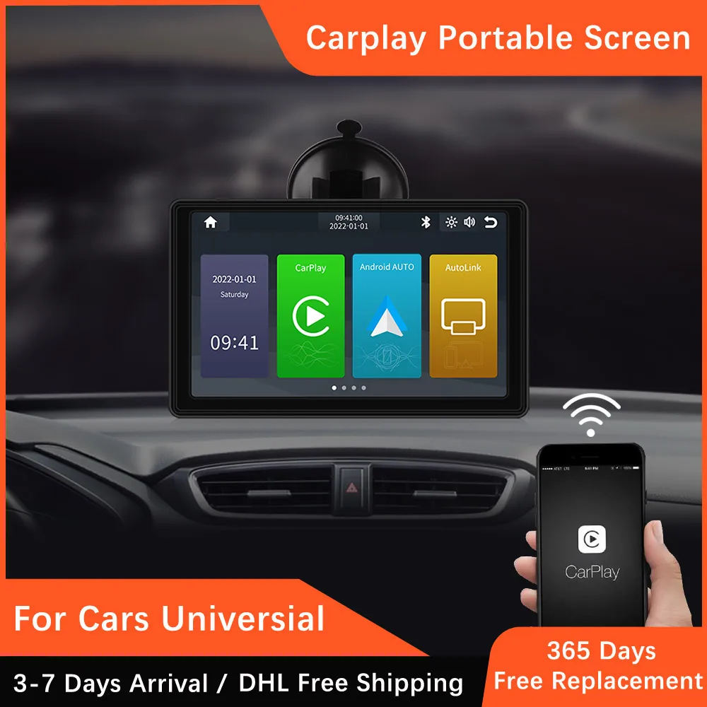 Автомобильная Портативная Беспроводная мультимедийная система CarPlay/Andoid