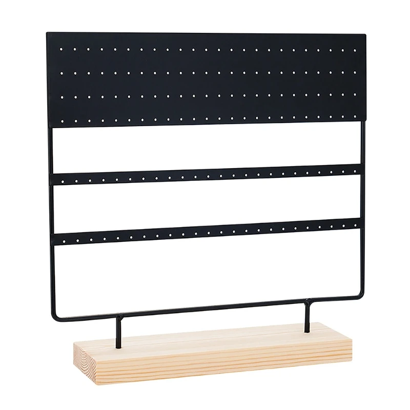 

Подставка для сережек, 3 уровня держатель для сережек-гвоздиков, органайзер для ювелирных изделий, держатель для сережек-гвоздиков с 144 отве...