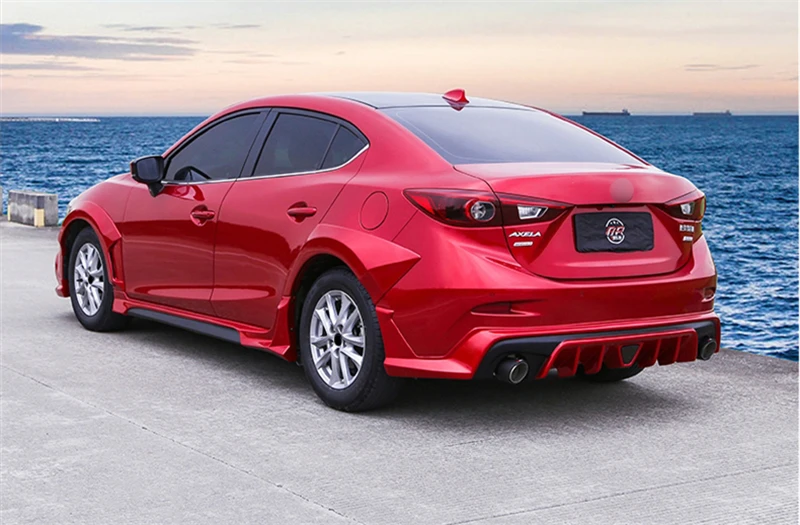Подходит для mazda 3 обвес крыла 15 16 17 18 19 лет седан Воздухозаборники вентиляционные крышки автомобиля refitt широкий кузов аксессуары 4 шт