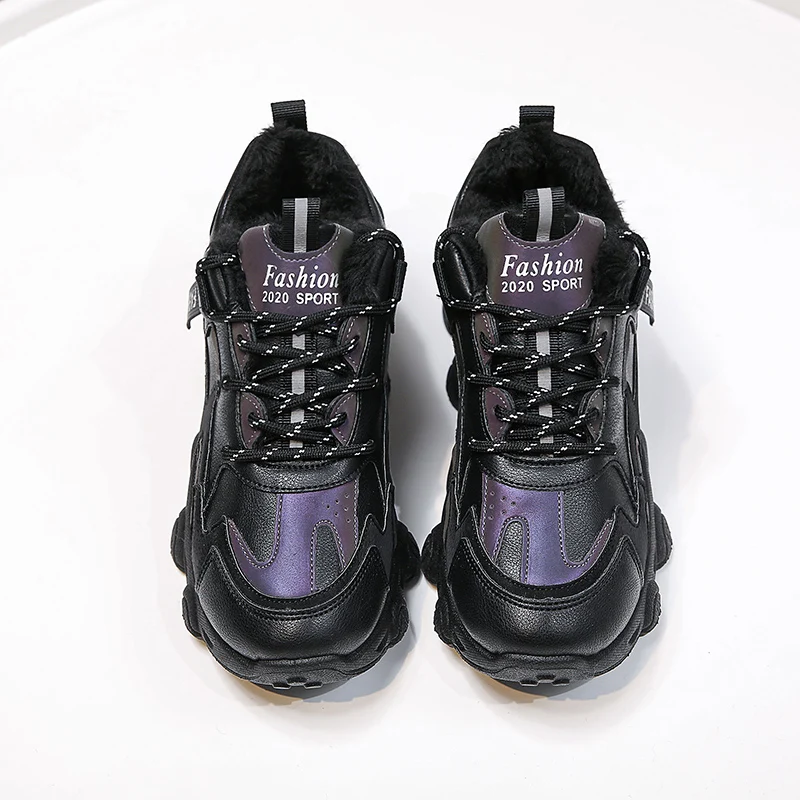 

Plus velvet old shoes women's tide winter new sports shoes female students Korean thick warm cotton shoes