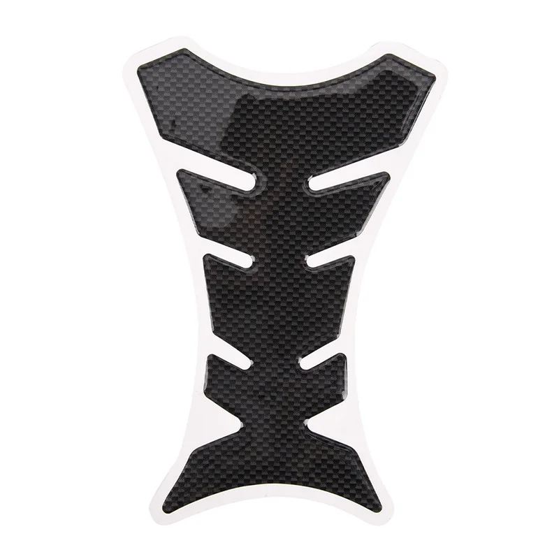 2x Motorcycle Carbon Fiber Tank Pad Protector Sticker For Honda Yamaha Kawasaki Suzuki Ducati Universal Fishbone | Автомобили и