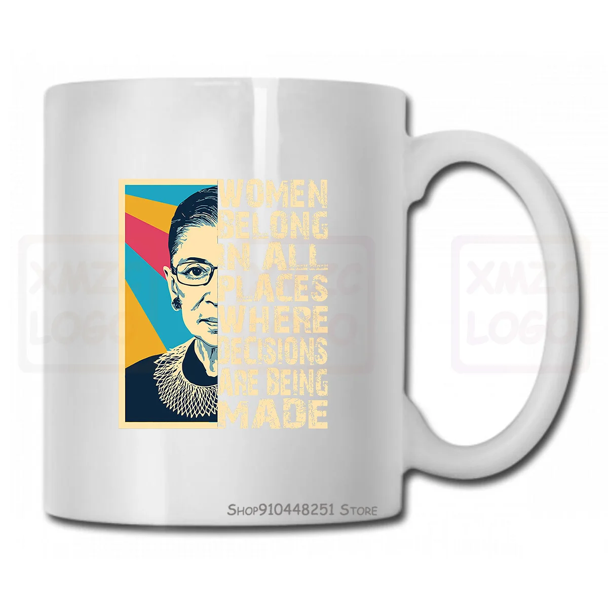 Пресловутая винтажная кружка Rbg Ruth Bader Гинзбург для мужчин и женщин | Дом сад