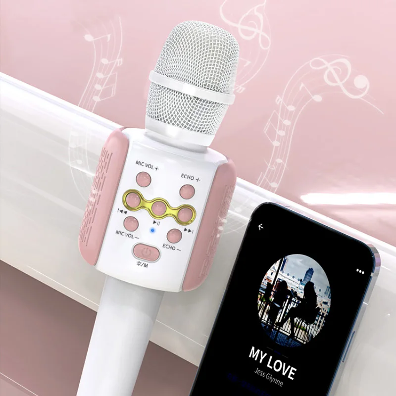 Портативный Ручной беспроводной микрофон L858 ручной Bluetooth-микрофон для караоке 1200