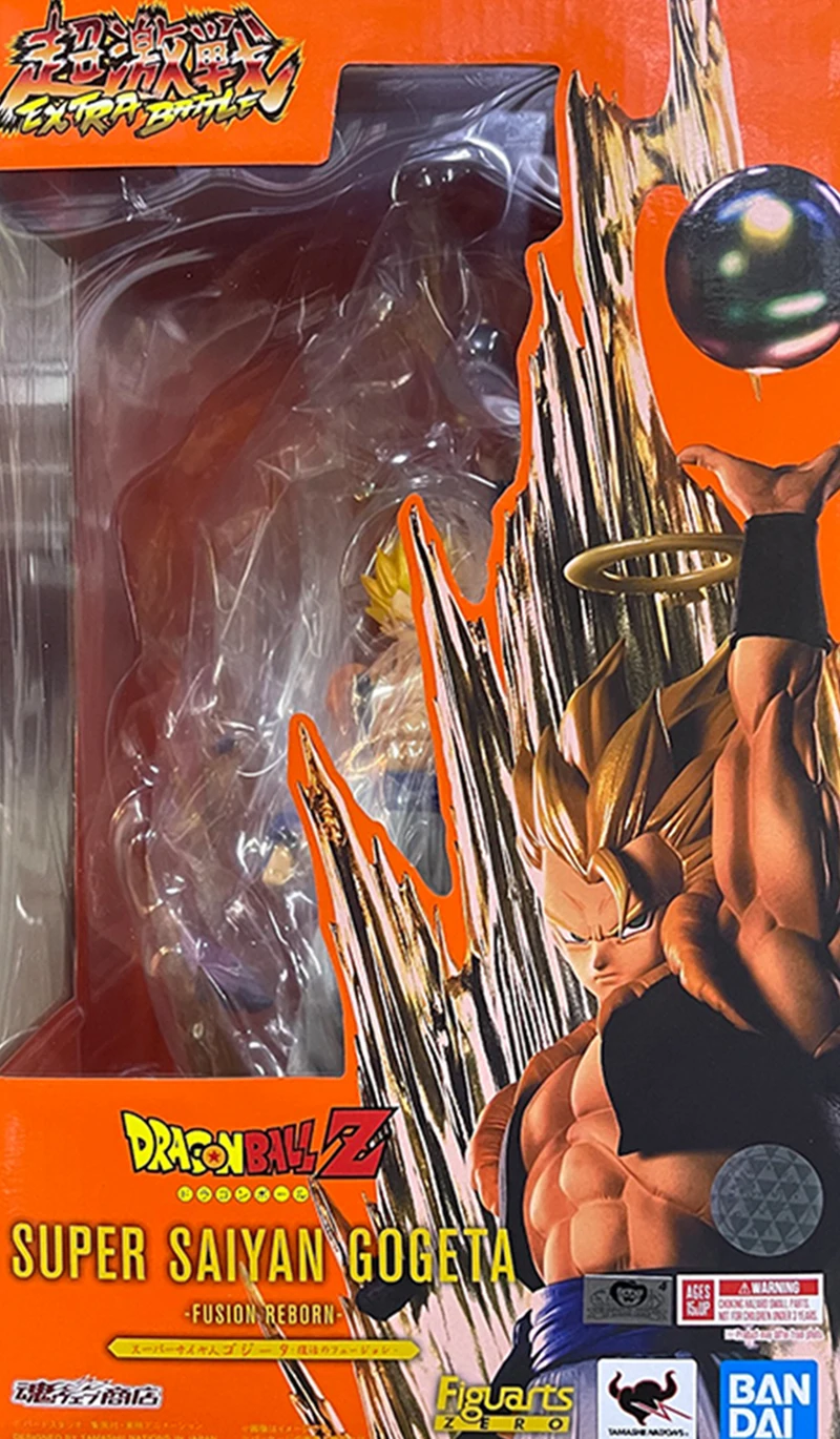 

100% Original BANDAI Anime Dragon Ball Z Super Saiyan Gogeta PVC Action Model Collection Figure Toys Children Birthday Gift