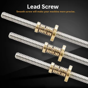 Антилюфтовая гайка + 200 мм 300 мм 400 мм 500 мм t-тип fuso Трапецеидальный ходовой винт 8 мм резьба 8 мм T8 для 3D-принтера и CNC