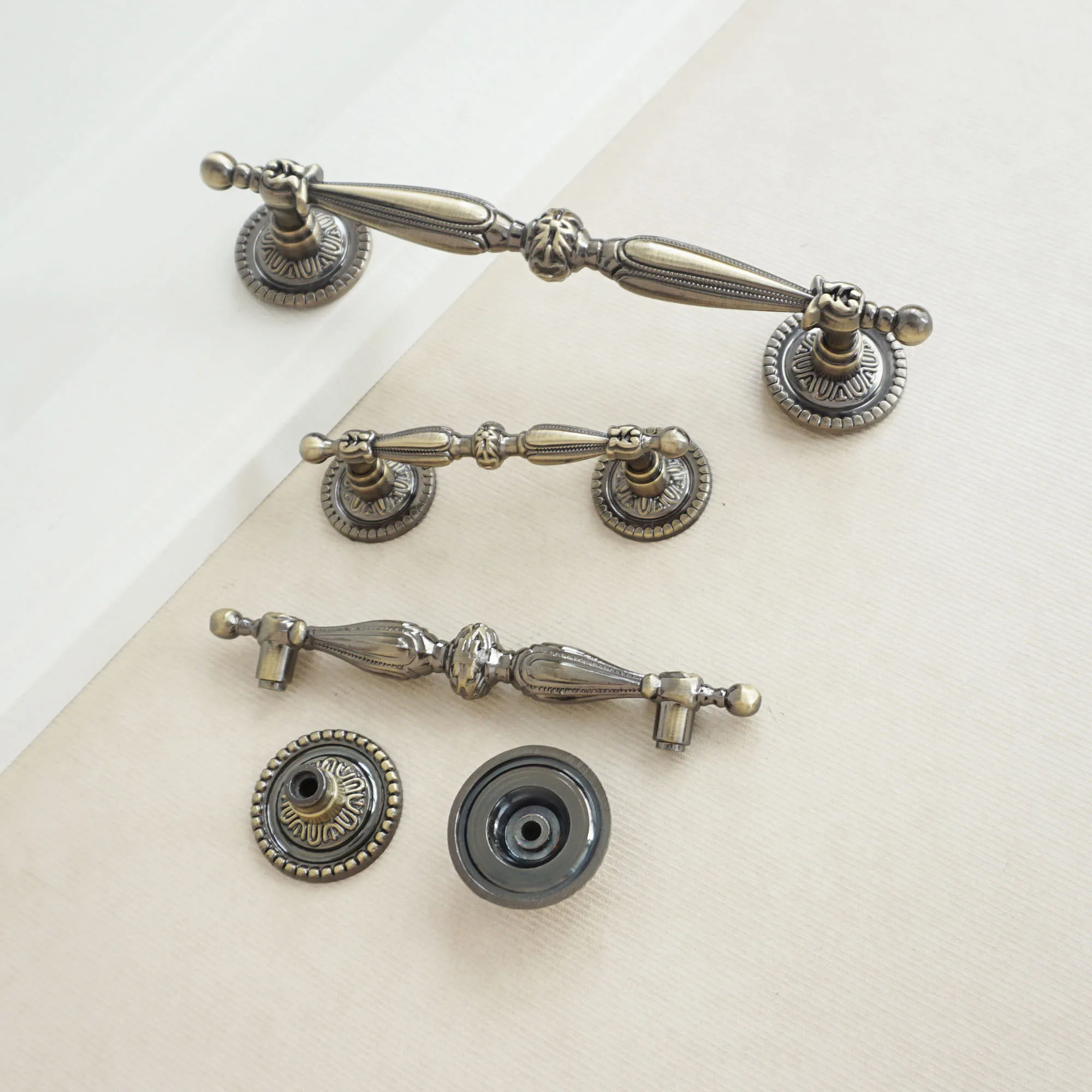 Винтажная ручка для телефонного шкафа выдвижной ящик антикварная бронзовая