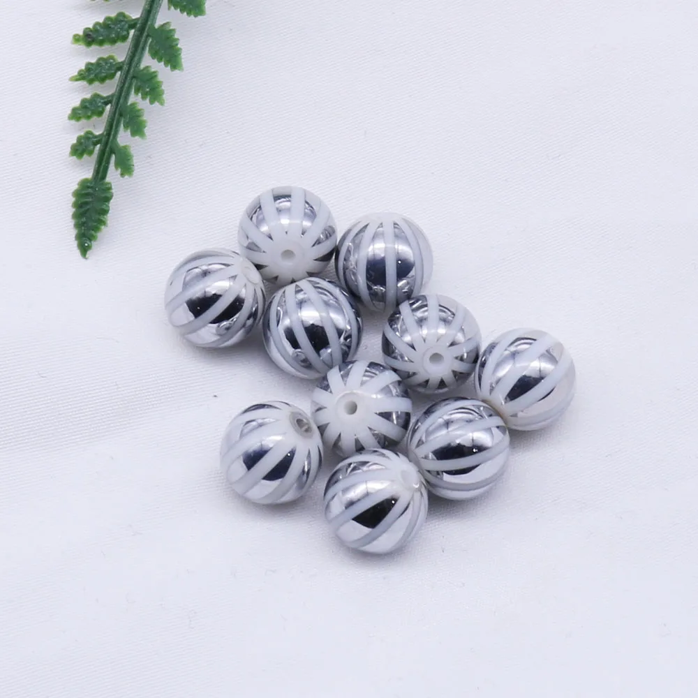 20 шт 10 мм жемчужные бусины Рождественские украшения для дома перфорированные