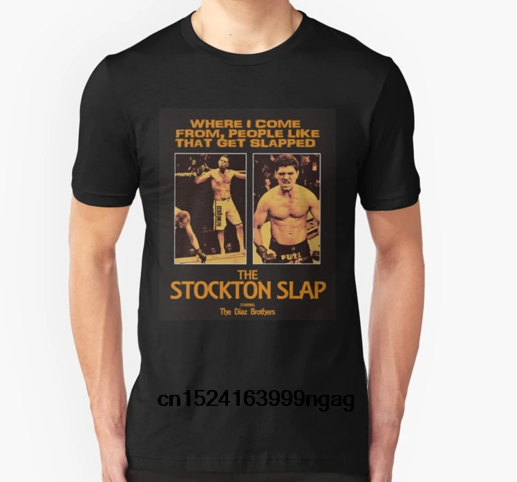 Модная крутая Мужская футболка женская забавная Ник Диаз Нейт Диас-The Stockton Slap