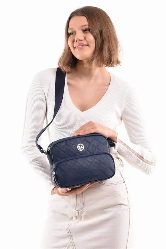 

19 V69 ITALIA 7155 Navy Blue Women Messenger Handbag