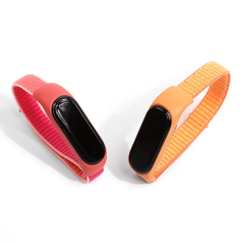 Nylon Loop Correa For Mi Band 7 6 5 4 Bracelet Xiaomi Miband 6 Miband 5 Miband 4 Band 3 SmartWatch Wrist Mi Band 3 4 5 6 7 Strap