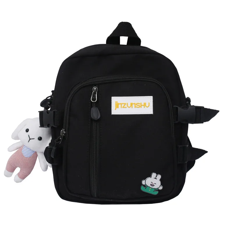 

Маленький холщовый мини-рюкзак в Корейском стиле для женщин, модный дорожный ранец, удобная школьная сумка-тоут для девушек, сумка на плечо