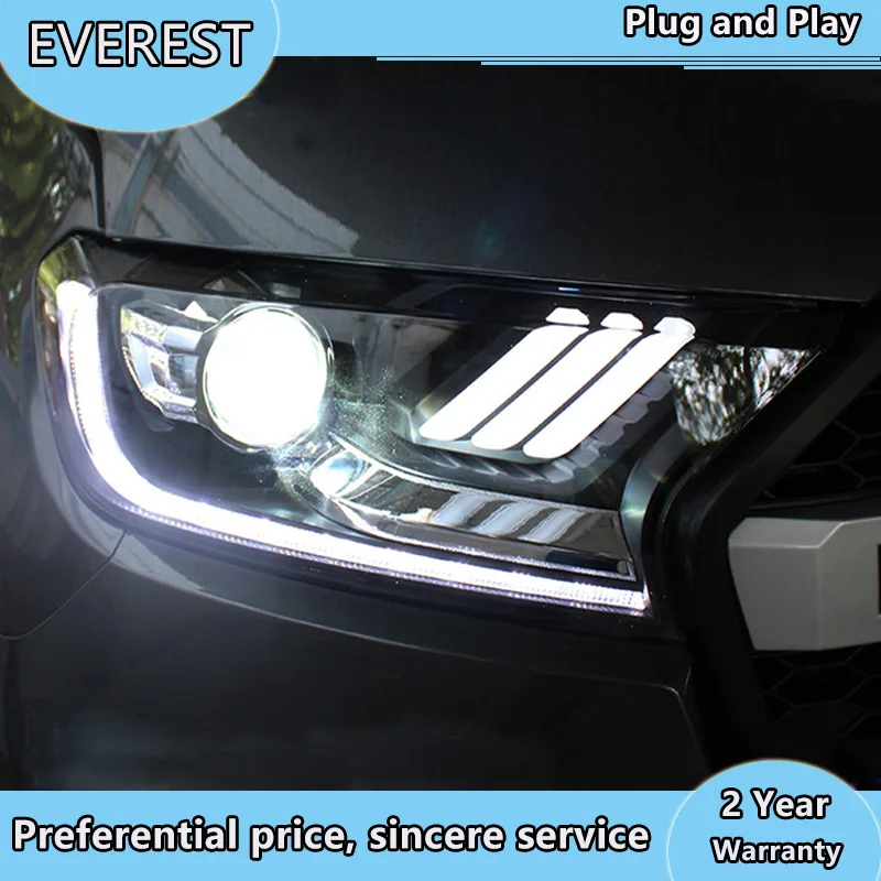 Автомобильный Стайлинг для Ford Everest Ranger фары 2016 2018 динамический сигнал поворота