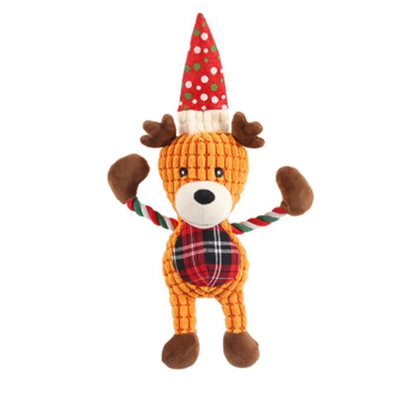 

Screaming Christmas Plush Pet Teasing Squeak Squeaker Chew Toy Puppy Toy for Dogs for Large Dogs Sound Voice Dog Toys